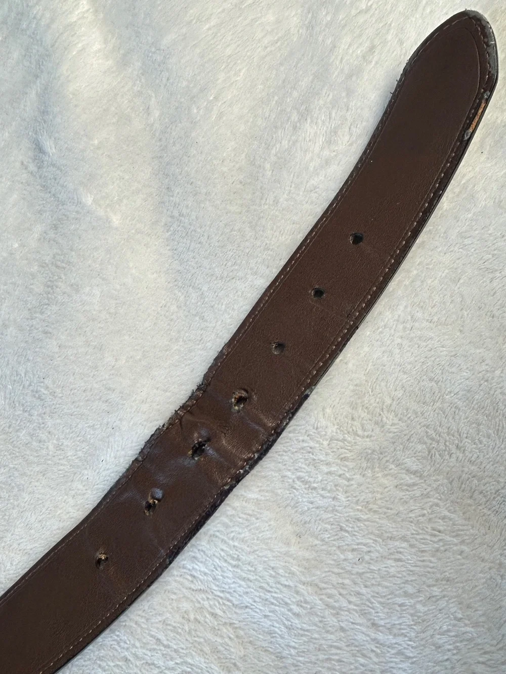 Levi’s Black Leather Belt with Brushed Metal Buckle - Size 50